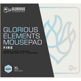 Glorious Elements Mousepad Xl Mouse Pad Foam Core Hybrid Cloth Computer Desk Pad For Speed Gaming 430x380x4mm (fire)